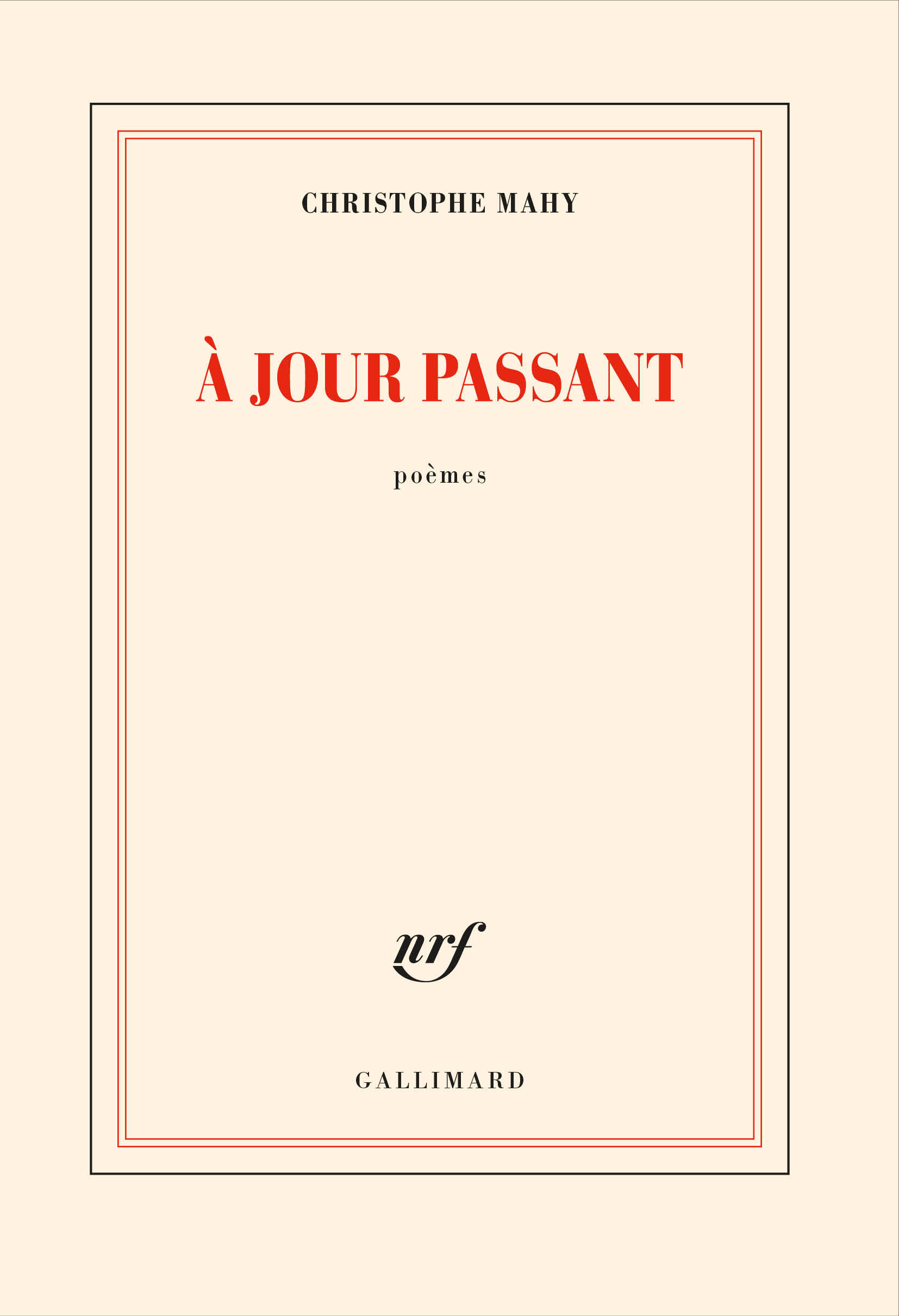 À jour passant (9782072933905-front-cover)