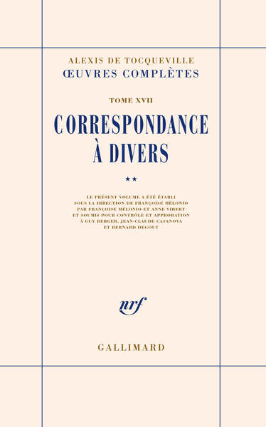 Correspondance à divers, CORRESPONDANCE A DIVERS (9782072926426-front-cover)
