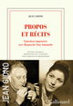 Propos et récits, Entretiens improvisés avec Marguerite Taos Amrouche (9782072915376-front-cover)
