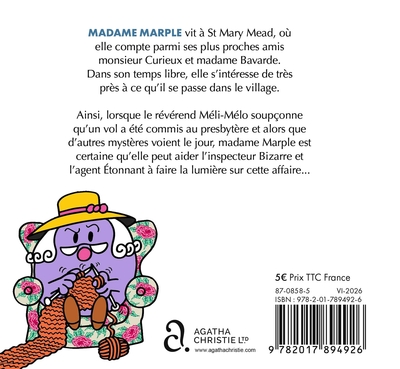 Madame Marple - Mystère au presbytère (9782017894926-back-cover)