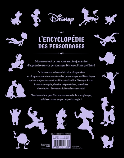 Encyclopédie des personnages Disney - édition augmentée (9782017894698-back-cover)
