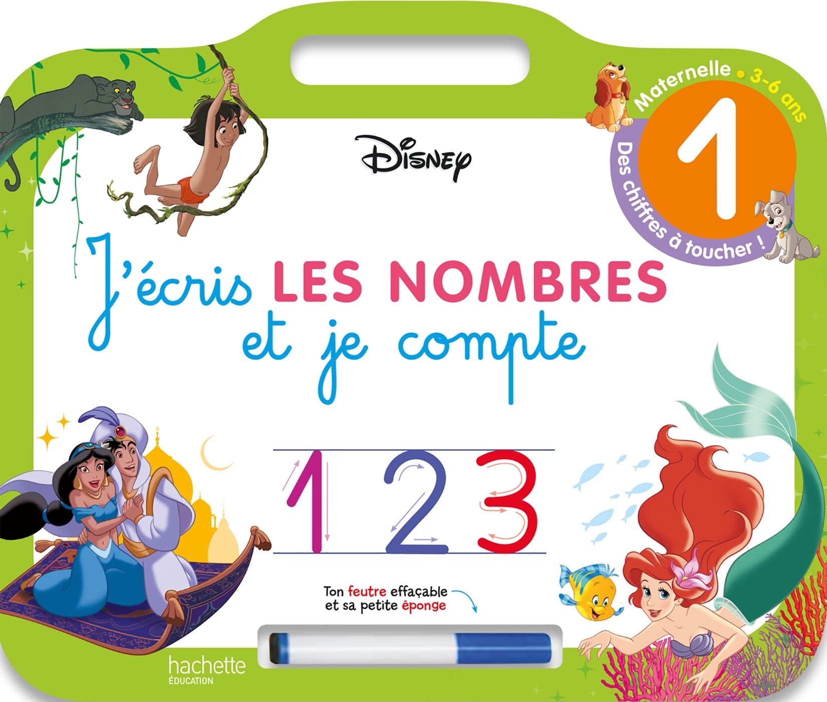 Disney - Les grands Classiques Disney - Ardoise J'écris les nombres et je compte  (3-6 ans) (9782017877202-front-cover)