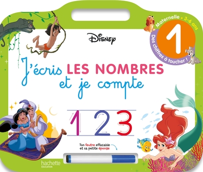 Disney - Les grands Classiques Disney - Ardoise J'écris les nombres et je compte  (3-6 ans) (9782017877202-front-cover)