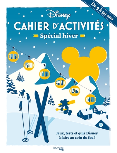 Cahier d'activités spécial hiver Disney, Jeux, tests et quiz Disney à faire au coin du feu ! (9782017894728-front-cover)