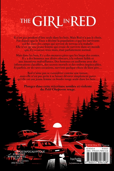 The Girl in Red, Frissonnez avec cette réécriture sombre et violente du Petit Chaperon rouge. (9782017896128-back-cover)