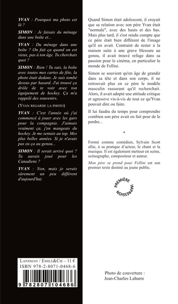 MON PERE SE PREND POUR FELLINI (9782807104686-back-cover)