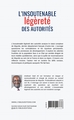 L'insoutenable légèreté des autorités (9791042297886-back-cover)