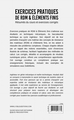 Exercices pratiques de RDM & Éléments finis, Résumés du cours et exercices corrigés (9791042298364-back-cover)