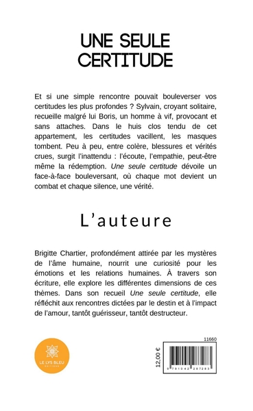 Une seule certitude (9791042287283-back-cover)