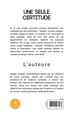 Une seule certitude (9791042287283-back-cover)
