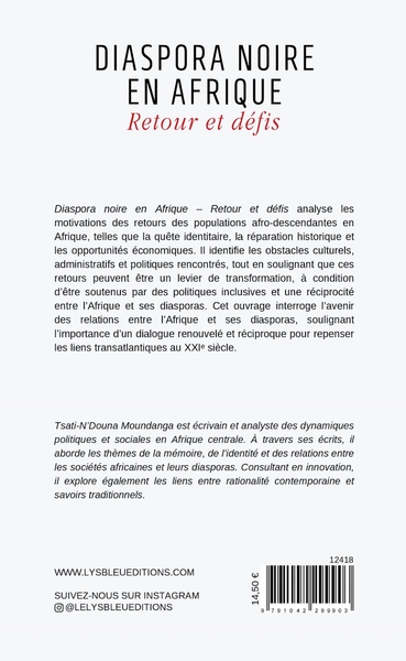 Diaspora noire en Afrique, Retour et défis (9791042299903-back-cover)