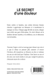 Le secret d'une douleur (9791042294403-back-cover)