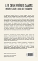 Les deux frères Damas inscrits sur l'Arc de Triomphe (9791042299828-back-cover)