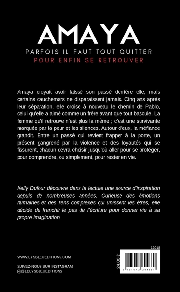 Amaya, Parfois il faut tout quitter pour enfin se retrouver (9791042294861-back-cover)