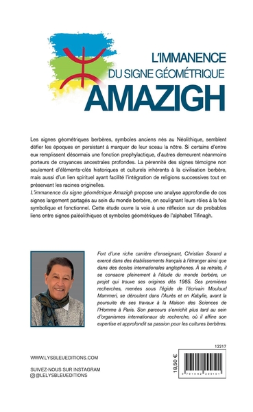 L'immanence du signe géométrique, Amazigh (9791042299101-back-cover)