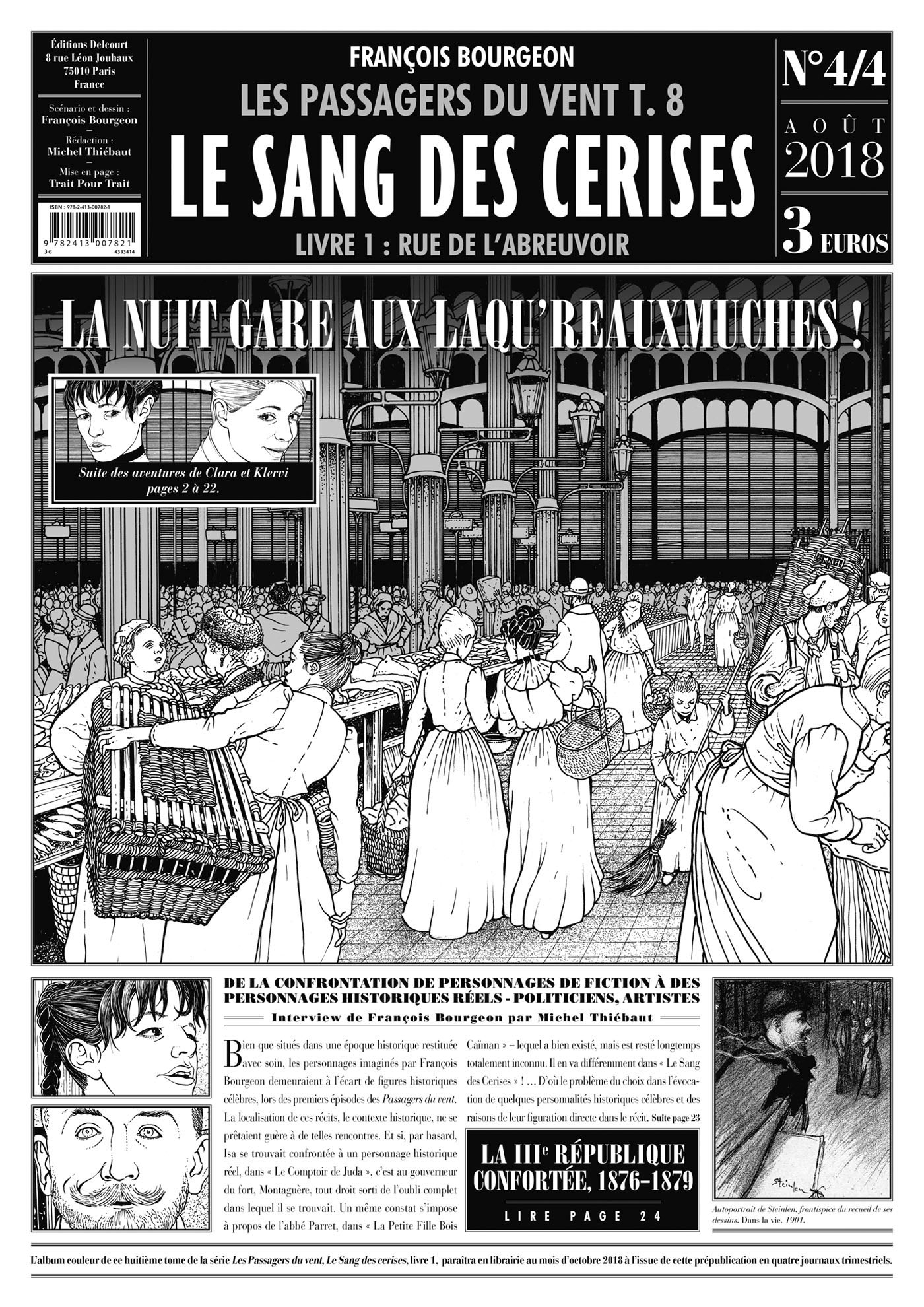 Les Passagers du vent T08, Le sang des cerises Journal 4/4 (9782413007821-front-cover)