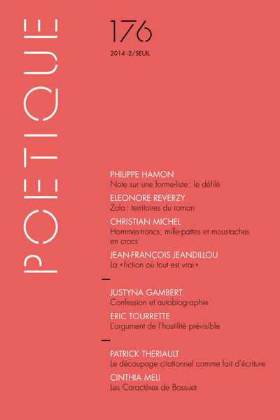 Poétique, n° 176, tome 76 (9782021153835-front-cover)