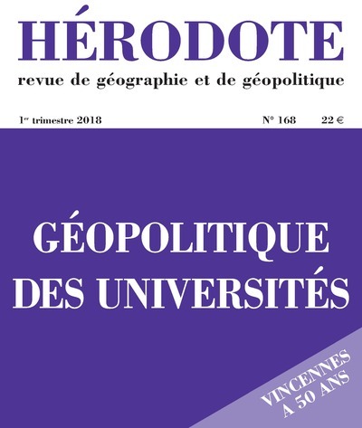 Hérodote numéro 168 Géopolitique des universités (9782707198891-front-cover)