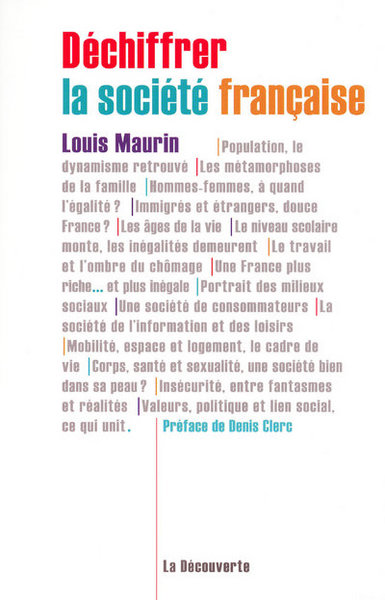 Déchiffrer la société française (9782707154132-front-cover)