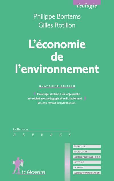 L'économie de l'environnement (9782707177513-front-cover)