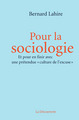 Pour la sociologie (9782707188601-front-cover)