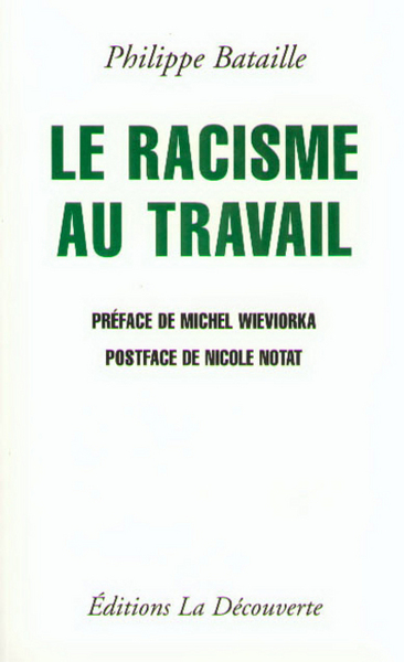 Le racisme au travail (9782707127815-front-cover)