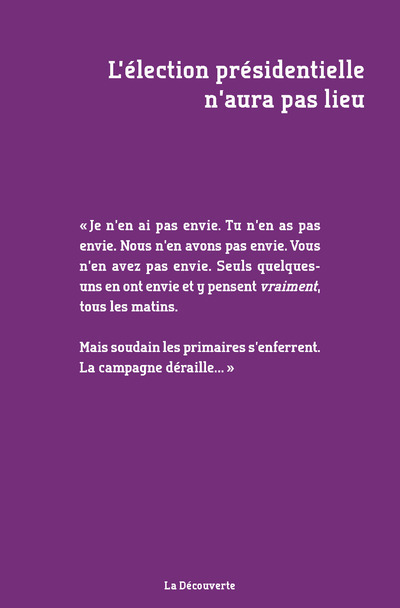 L'élection présidentielle n'aura pas lieu (9782707194268-front-cover)