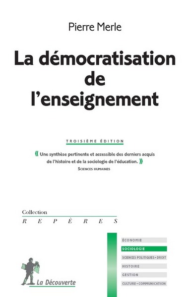 La démocratisation de l'enseignement (9782707194039-front-cover)
