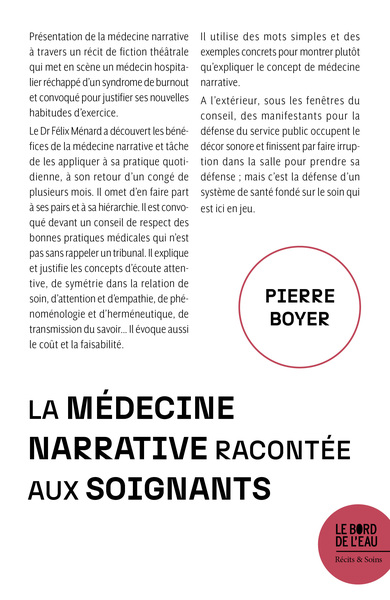 La médecine narrative racontée aux soignants (9782385190934-front-cover)