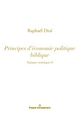 Topiques sinaïtiques, Volume 2, Principes d'économie politique biblique (9782705682972-front-cover)