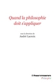 Quand la philosophie doit s'appliquer (9782705687908-front-cover)