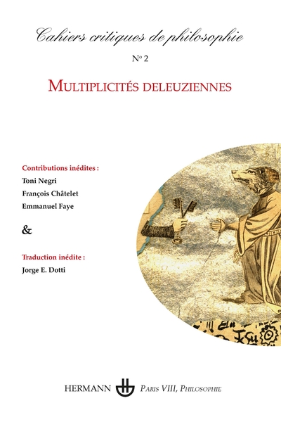 Cahiers critiques de philosophie, n°2., Multiplicités deleuzienne (9782705665999-front-cover)