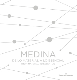 Medina, De lo material a lo esencial - From material to essential (9782705695323-front-cover)