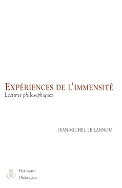 Expériences de l'immensité, Lectures philosophiques (9782705666460-front-cover)