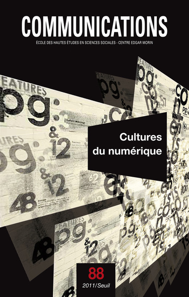 Communications,  n°88. Cultures du numérique (9782021045789-front-cover)