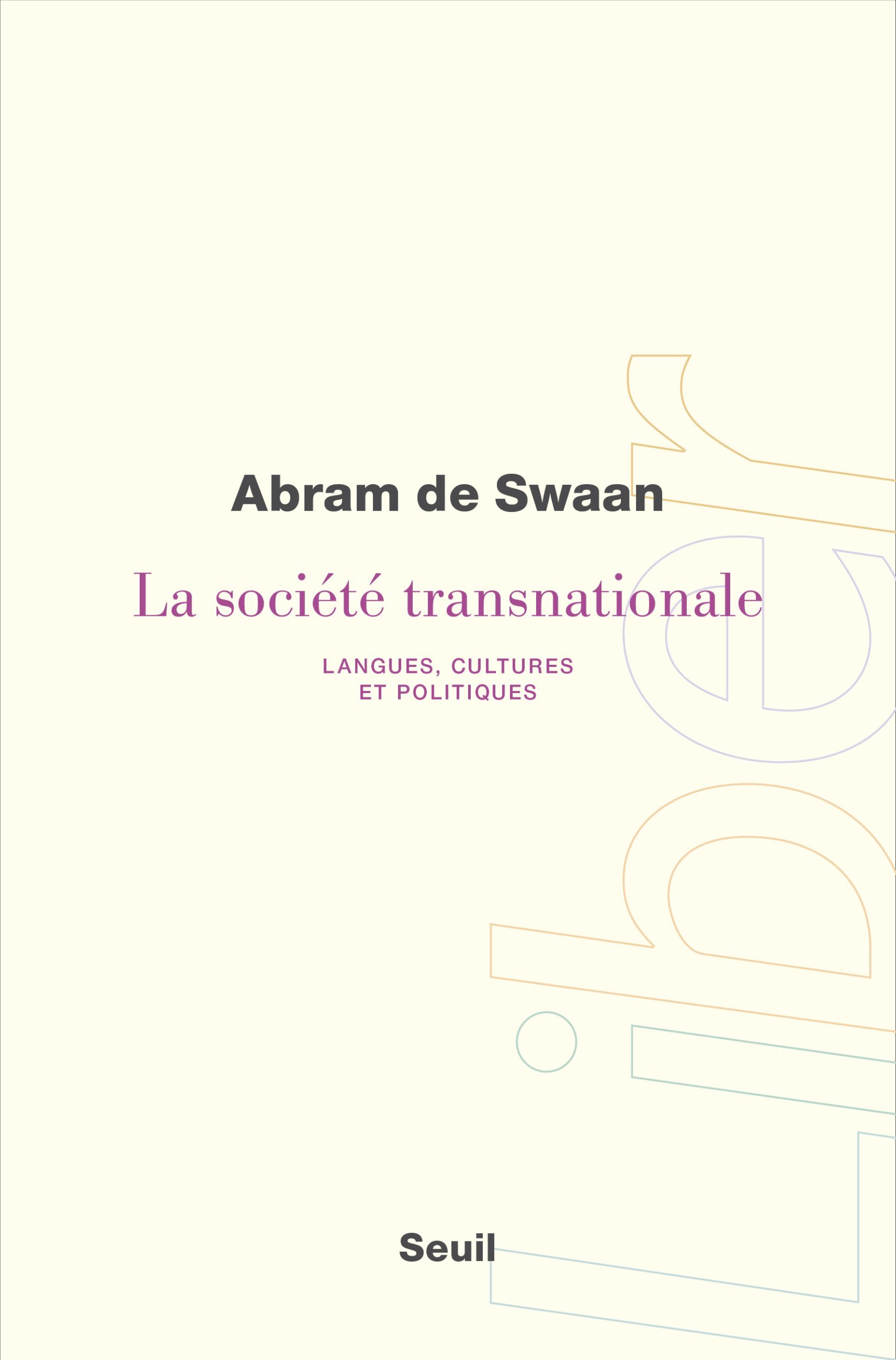 La Société transnationale, Langues, cultures et politiques (9782021089554-front-cover)