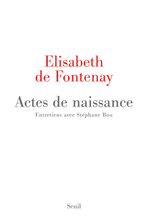 Actes de naissance. Entretiens avec Stéphane Bou (9782021039528-front-cover)