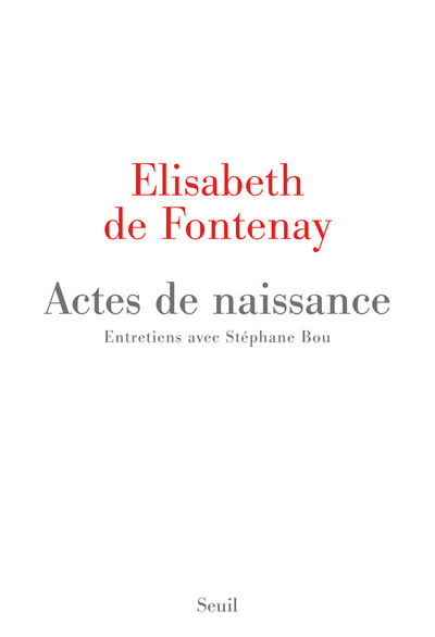 Actes de naissance. Entretiens avec Stéphane Bou (9782021039528-front-cover)
