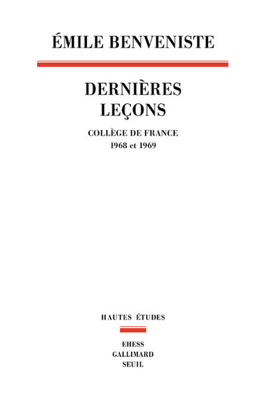 Dernières Leçons, Collège de France (1968-1969) (9782021071979-front-cover)
