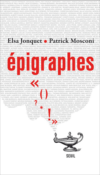 Epigraphes (9782021038521-front-cover)