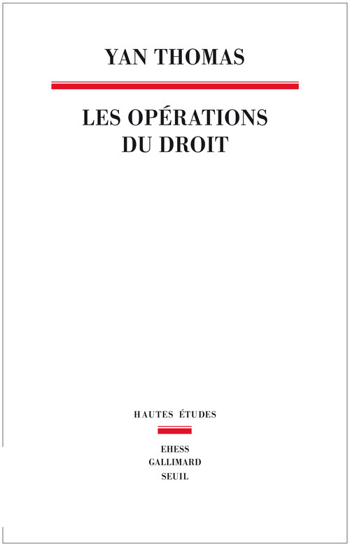 Les Opérations du droit (9782021022582-front-cover)