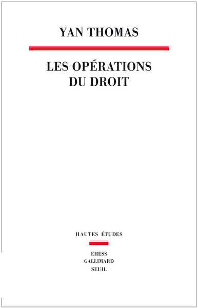 Les Opérations du droit (9782021022582-front-cover)