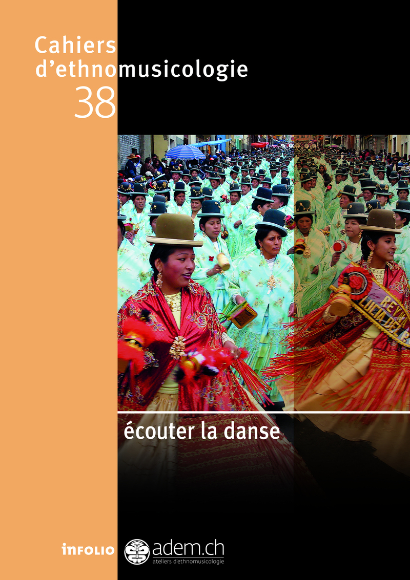 Cahiers d'ethnomusicologie - N38 Écouter la danse (9782889682232-front-cover)