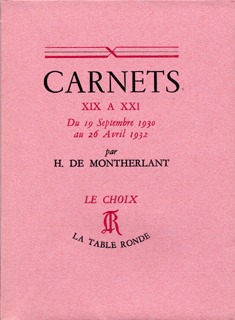 Carnets XIX à XXI, Du 19 septembre 1930 au 26 avril 1932 (9782710311164-front-cover)