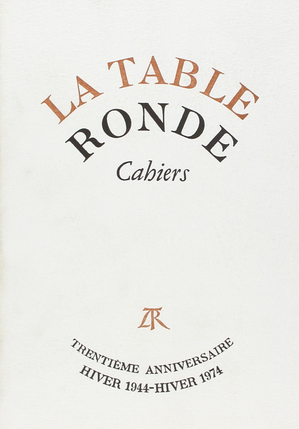 Cahiers, Trentième anniversaire (9782710311065-front-cover)