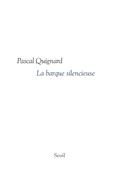 La Barque silencieuse (9782020991094-front-cover)