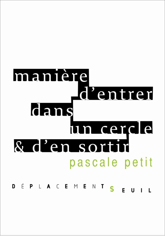 Manière d'entrer dans un cercle & d'en sortir (9782020930536-front-cover)