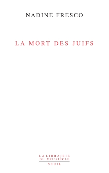 La Mort des juifs (9782020963879-front-cover)