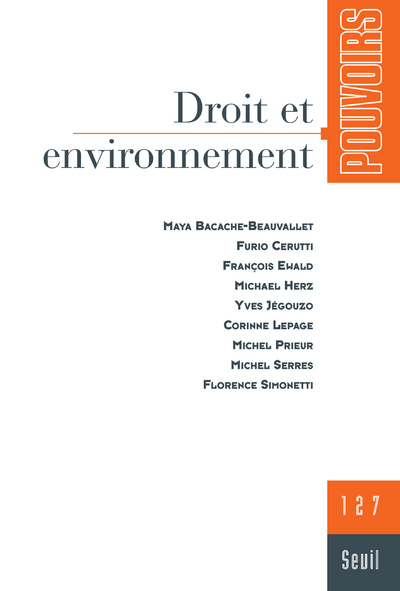 Pouvoirs,  n° 127, tome 27, Droit et environnement (9782020970969-front-cover)