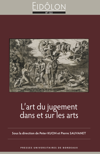 L’art du jugement dans et sur les arts (9791091052344-front-cover)